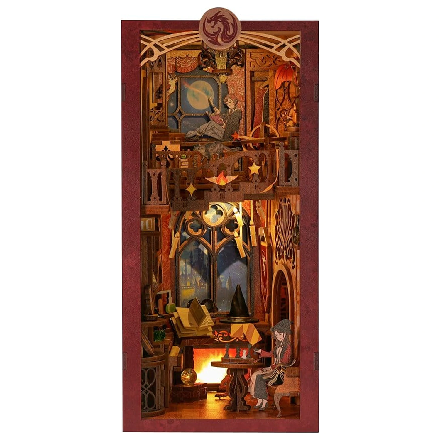 Book Nook Flame Common Room 23 x 11 cm fotografija proizvoda