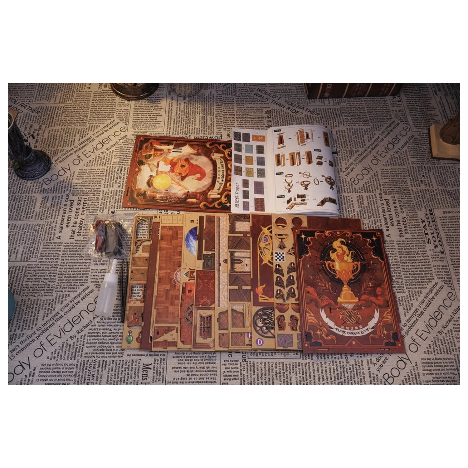 Book Nook Flame Common Room 23 x 11 cm fotografija proizvoda