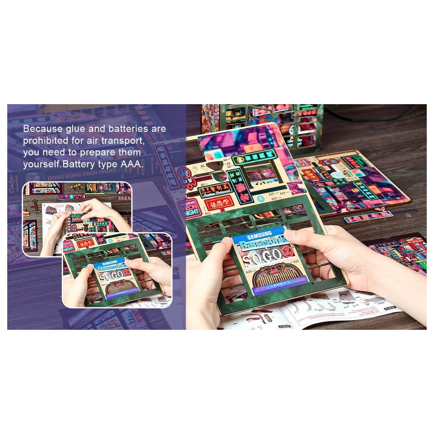 Book Nook Hong Kong Neon Svjetlo 13 x 17 cm fotografija proizvoda