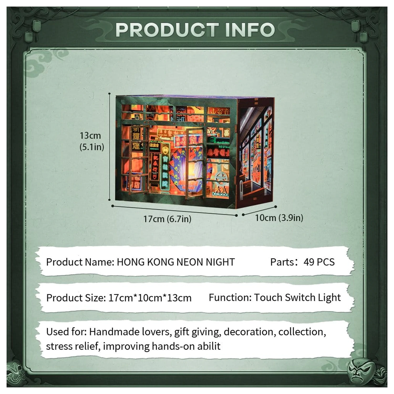 Book Nook Hong Kong Neon Svjetlo 13 x 17 cm fotografija proizvoda