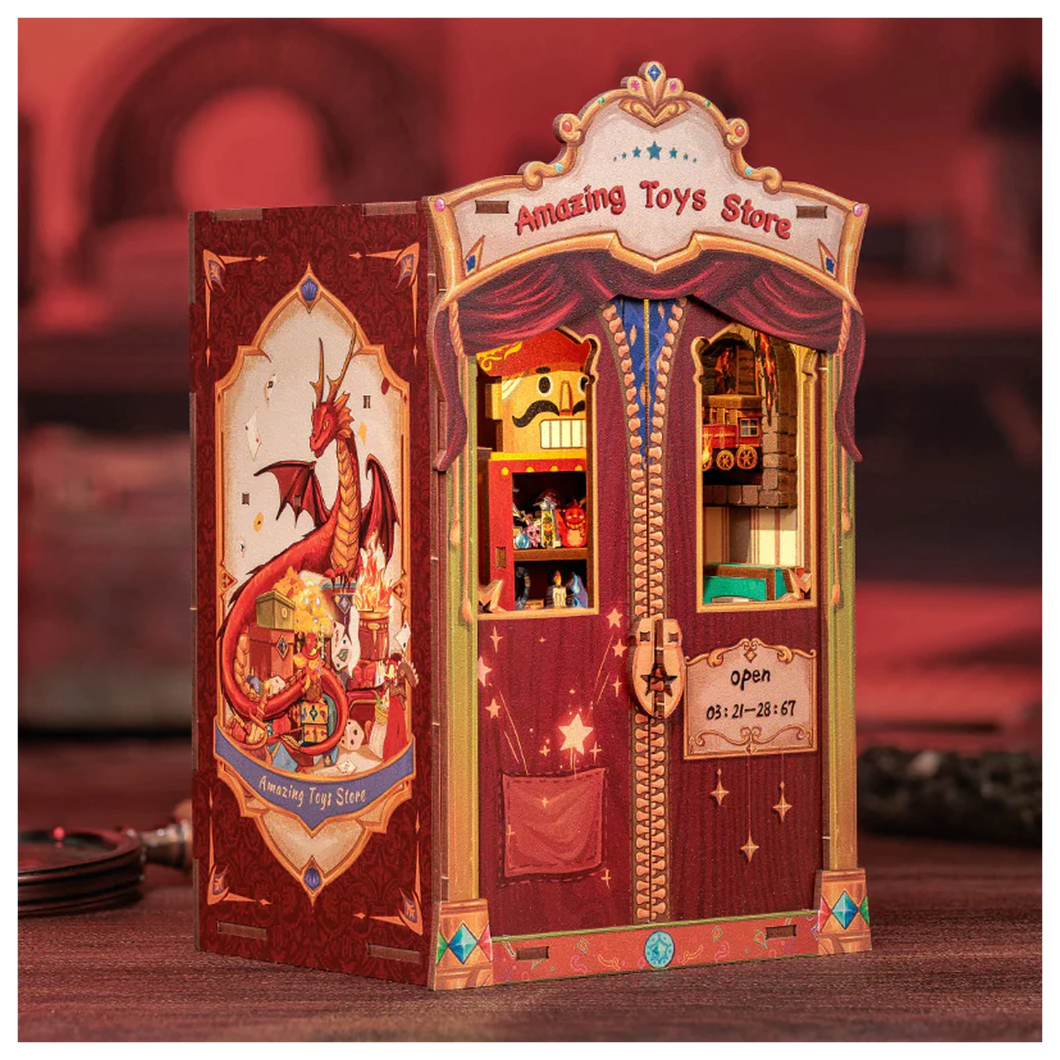 Book Nook Kit DIY Amazing Toy Store 107 komada + LED svjetlo fotografija proizvoda