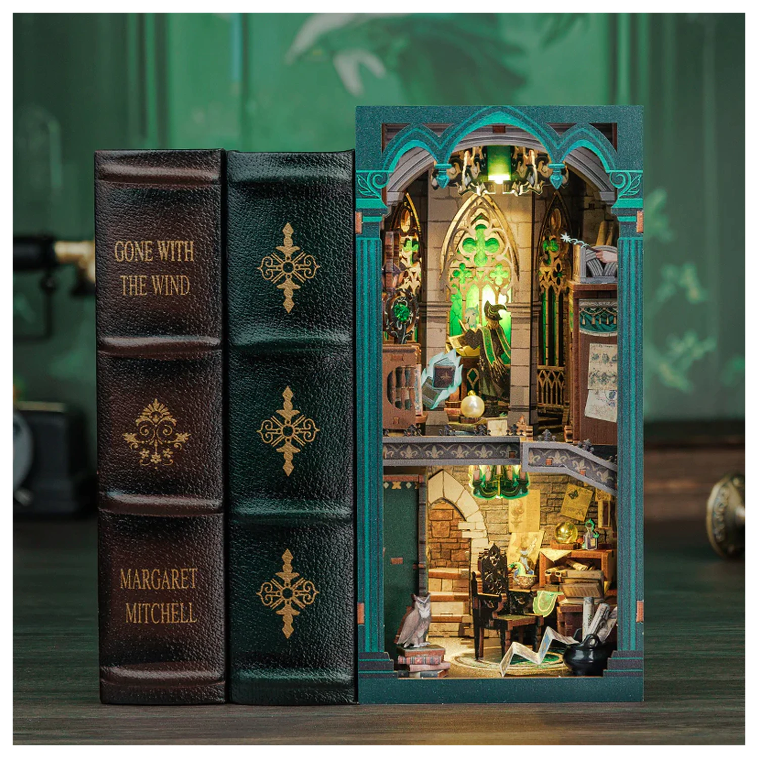 BOOK NOOK KIT DIY Darkness Common Room 150 decibela + LED Svjetlo komplet za gradnju fotografija proizvoda