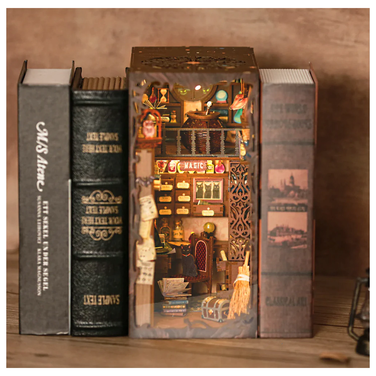 BOOK NOOK KIT DIY Magic Pharmacist 282 komada + LED svjetlo komplet za sastavljanje fotografija proizvoda