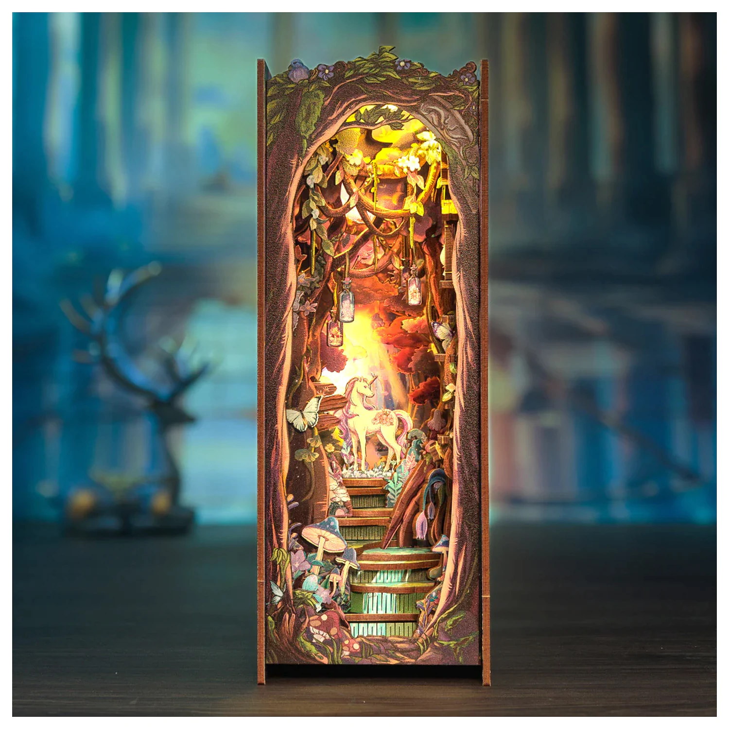 Book Nook Kit DIY The Grace of the Forest 89 kom + LED svjetlo fotografija proizvoda