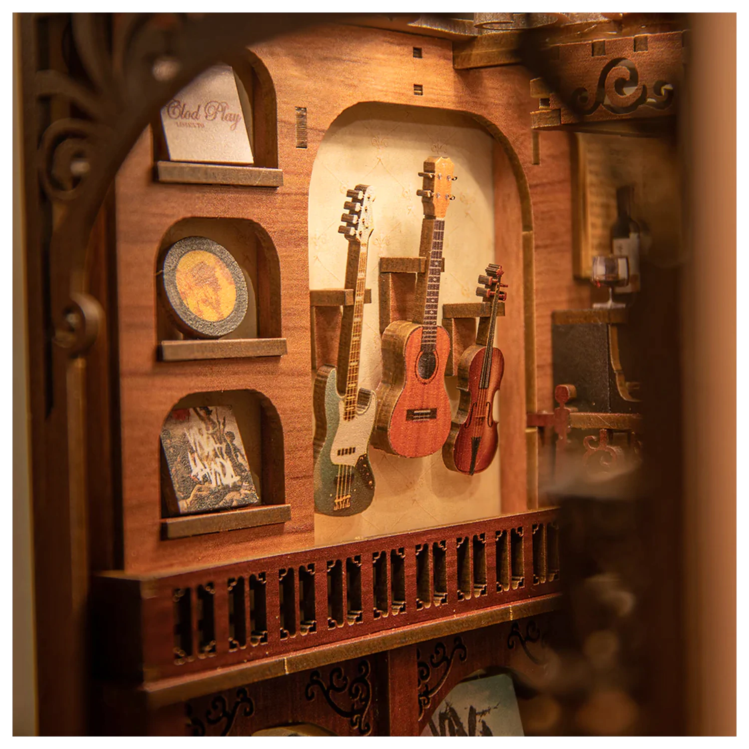 BOOK NOOK KIT DIY The Secret Rhythm 355 dijelova + LED svjetlo fotografija proizvoda