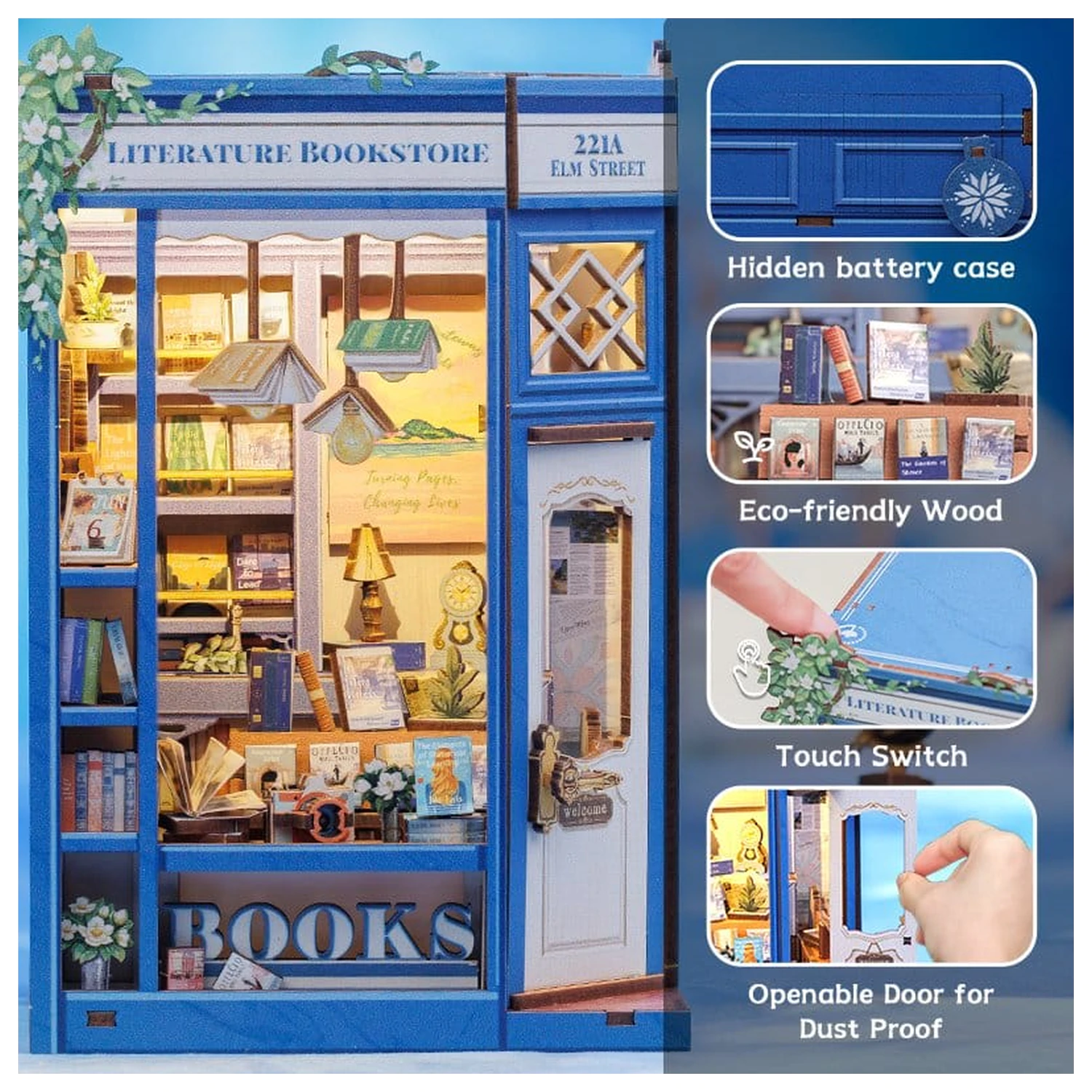 Book Nook Literatura Knjižara 17 x 12 cm fotografija proizvoda