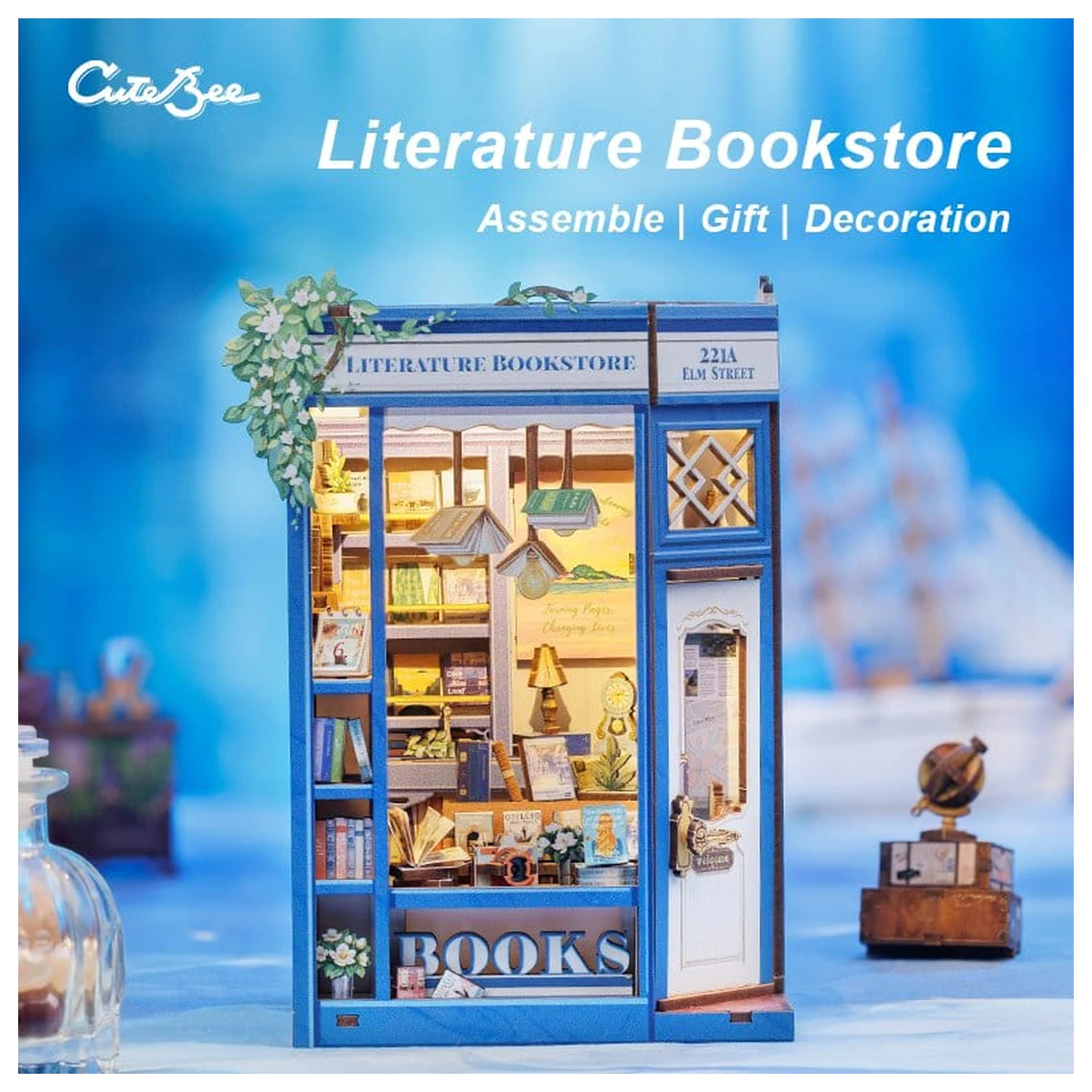 Book Nook Literatura Knjižara 17 x 12 cm fotografija proizvoda