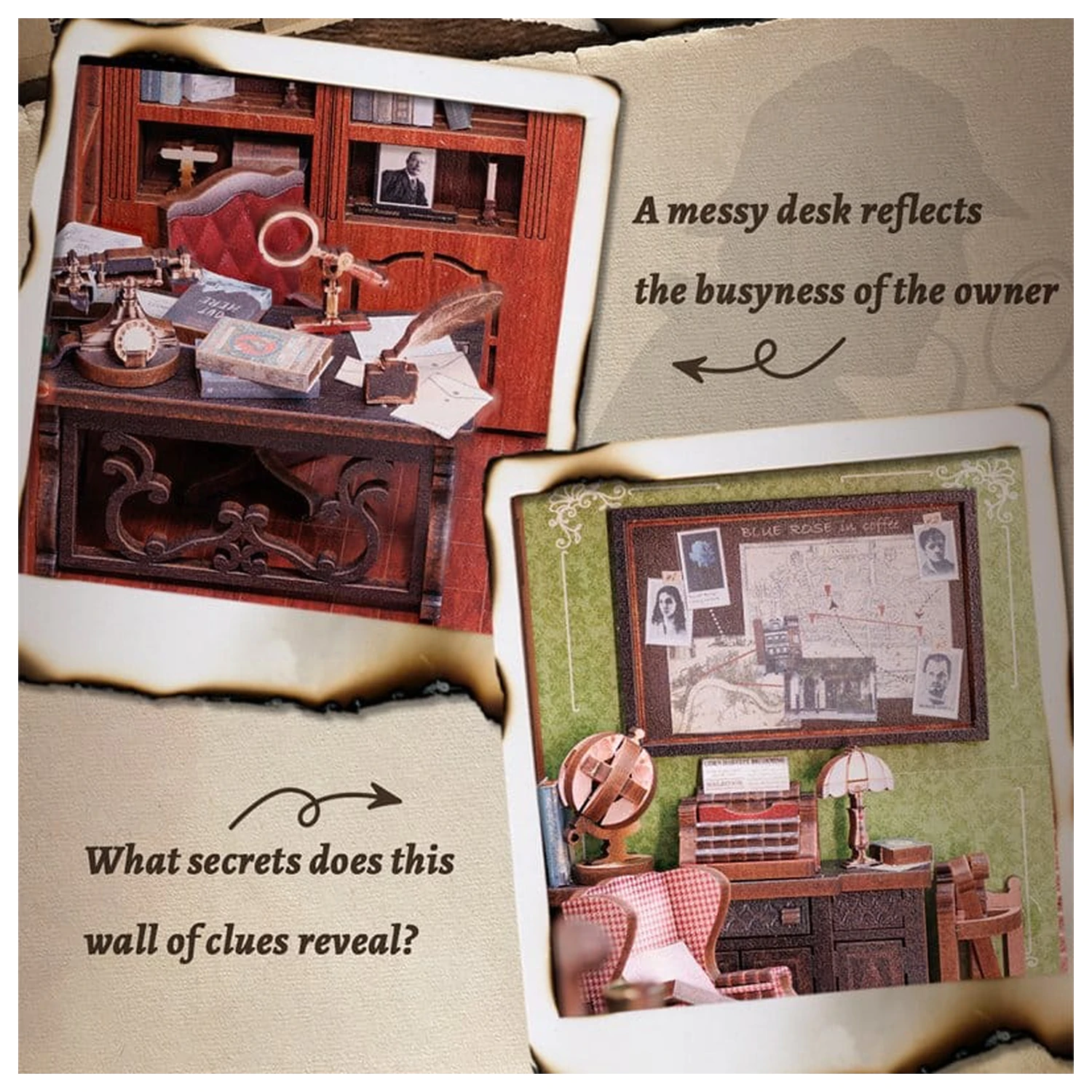Book Nook Rose Detective Agency 23 x 11 cm fotografija proizvoda