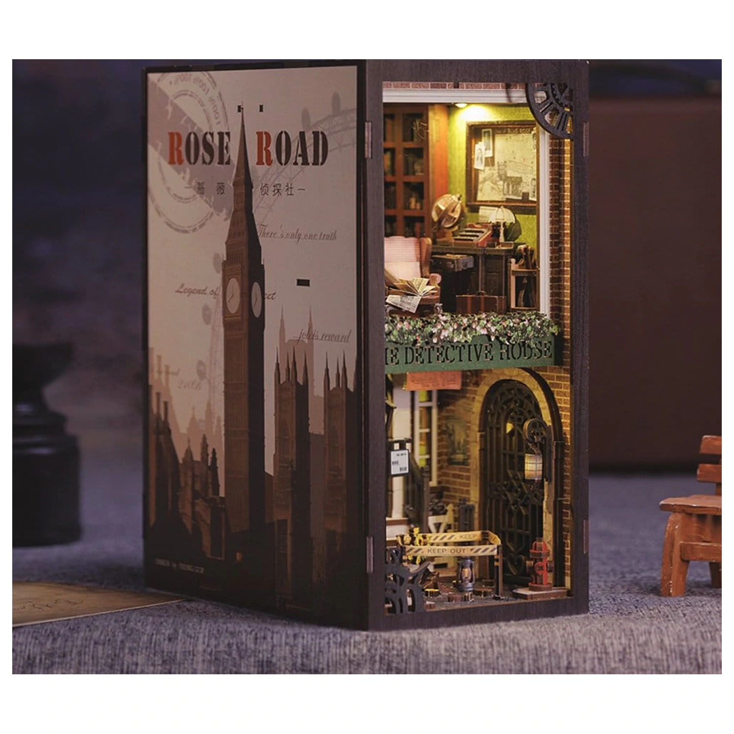 Book Nook Rose Detective Agency 23 x 11 cm fotografija proizvoda