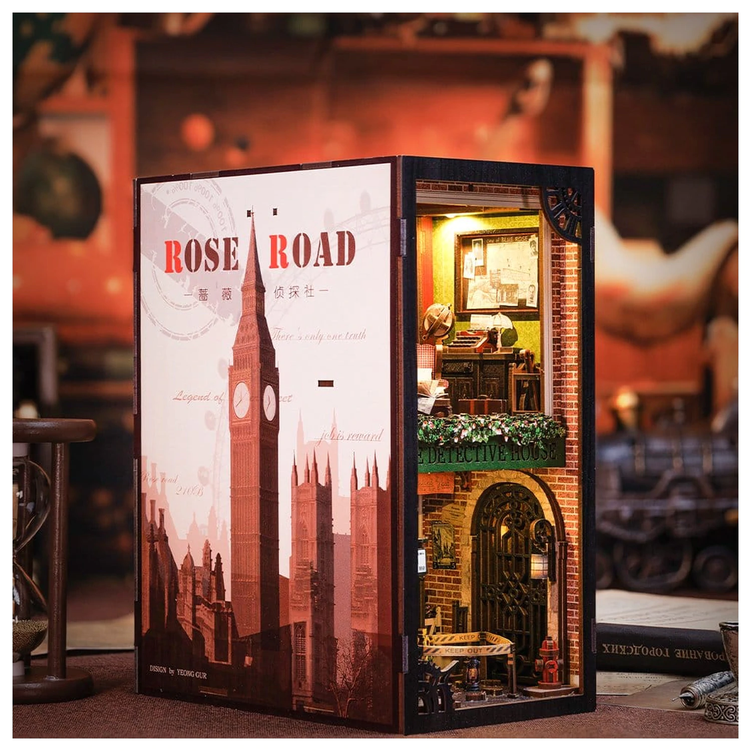 Book Nook Rose Detective Agency 23 x 11 cm fotografija proizvoda