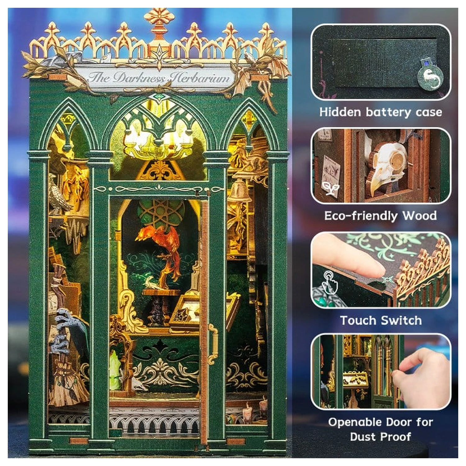 Book Nook The Darkness Herbarium 17 x 12 cm fotografija proizvoda