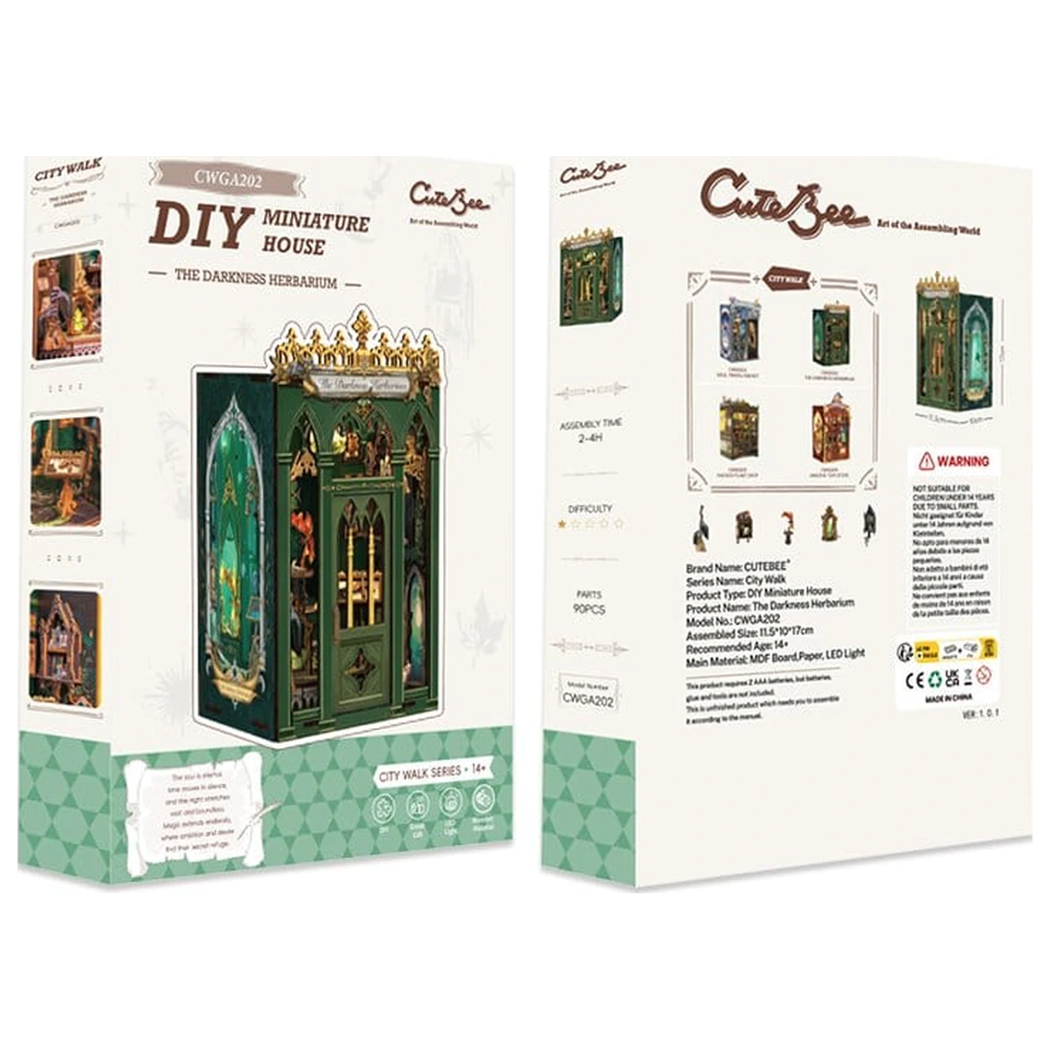 Book Nook The Darkness Herbarium 17 x 12 cm fotografija proizvoda