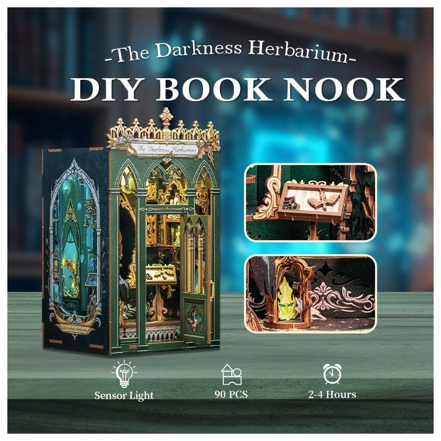 Book Nook The Darkness Herbarium 17 x 12 cm fotografija proizvoda