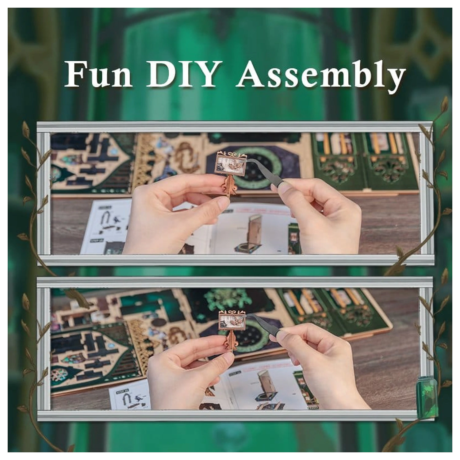 Book Nook The Darkness Herbarium 17 x 12 cm fotografija proizvoda