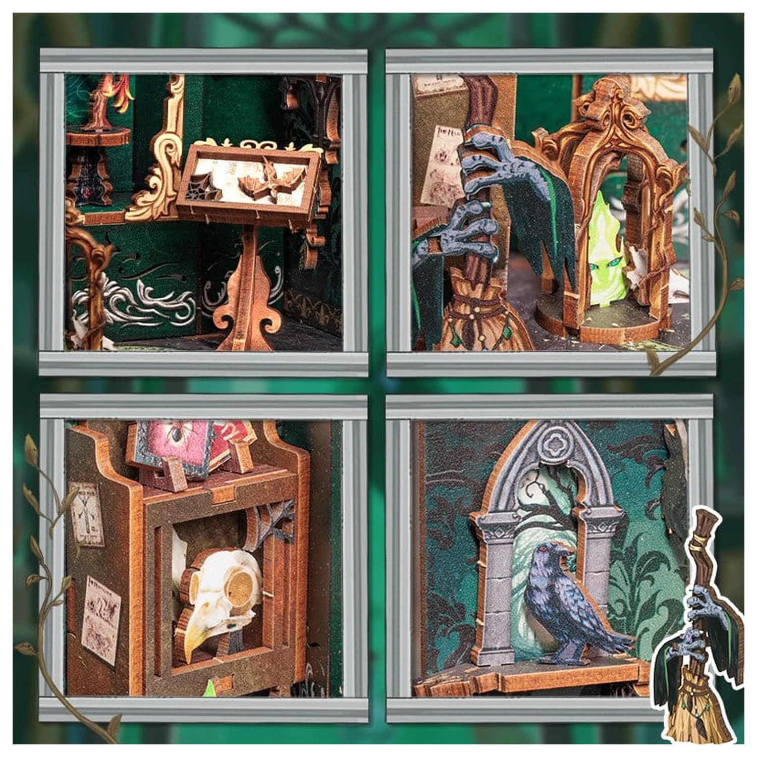 Book Nook The Darkness Herbarium 17 x 12 cm fotografija proizvoda