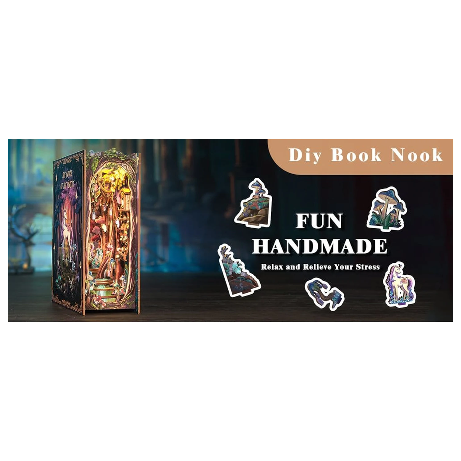 Book Nook The Grace of Forest 22 x 8 cm fotografija proizvoda