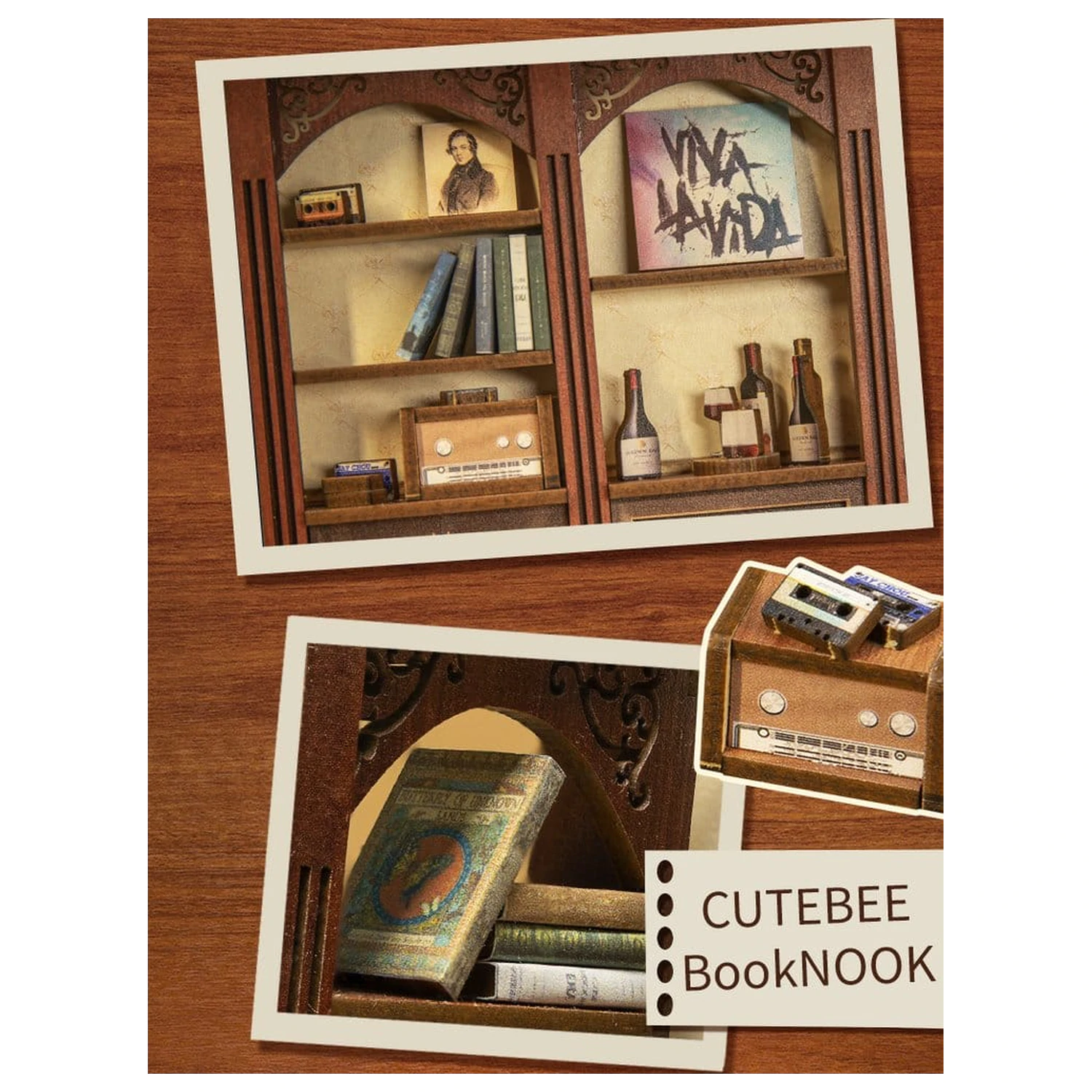 Book Nook The Secret Rhythm 23 x 11 cm fotografija proizvoda