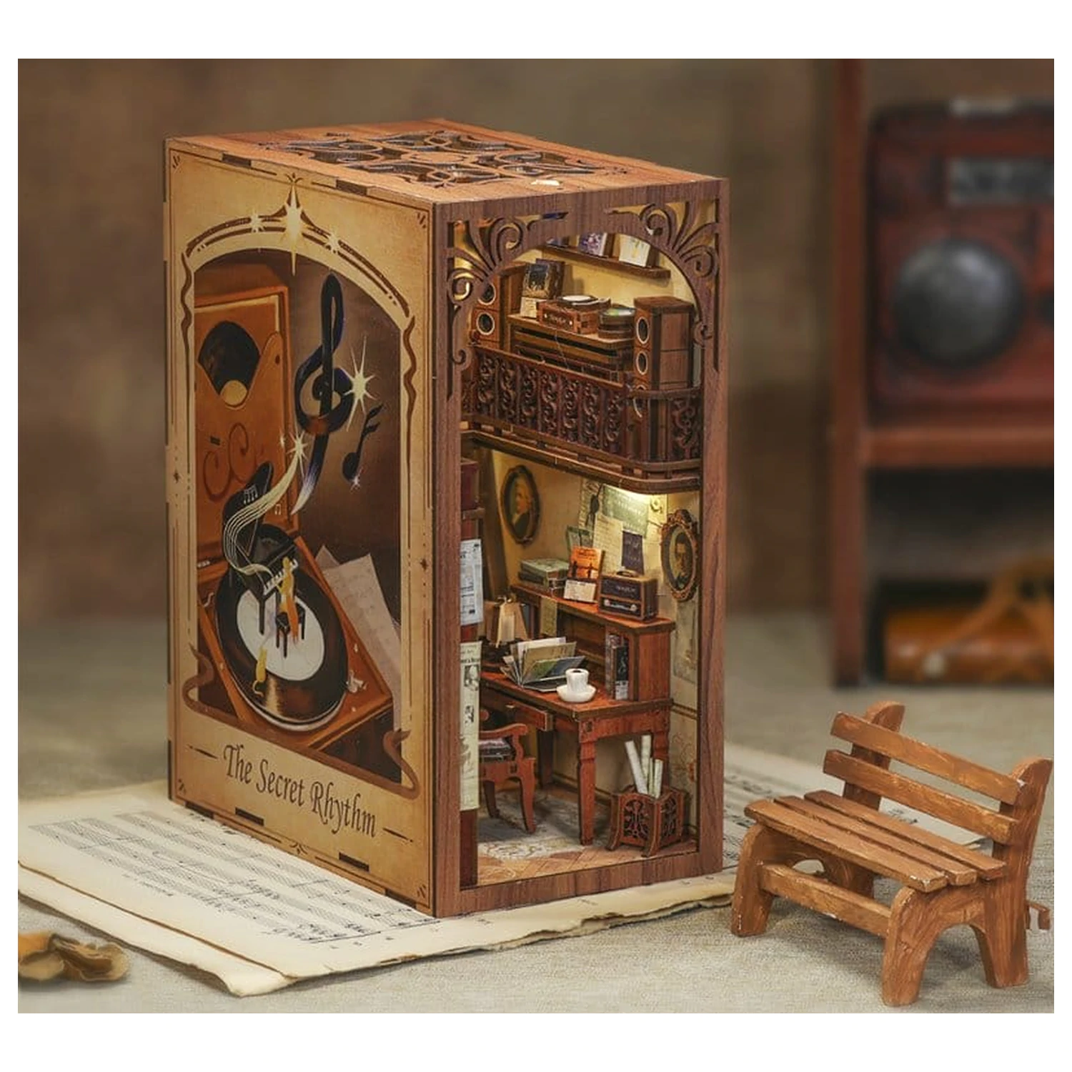 Book Nook The Secret Rhythm 23 x 11 cm fotografija proizvoda