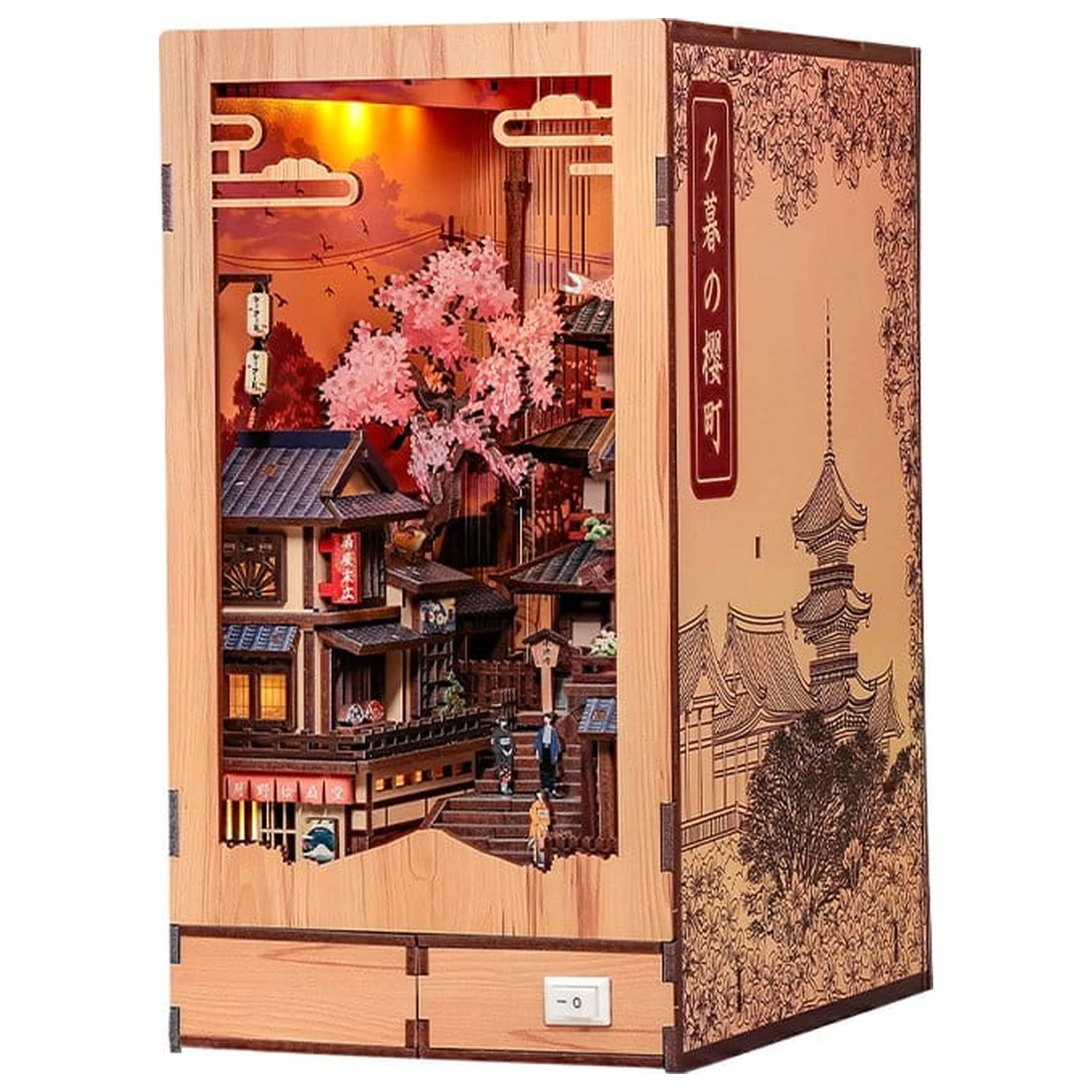 Book Nook Twilight Sakura Path 23 x 12 cm fotografija proizvoda