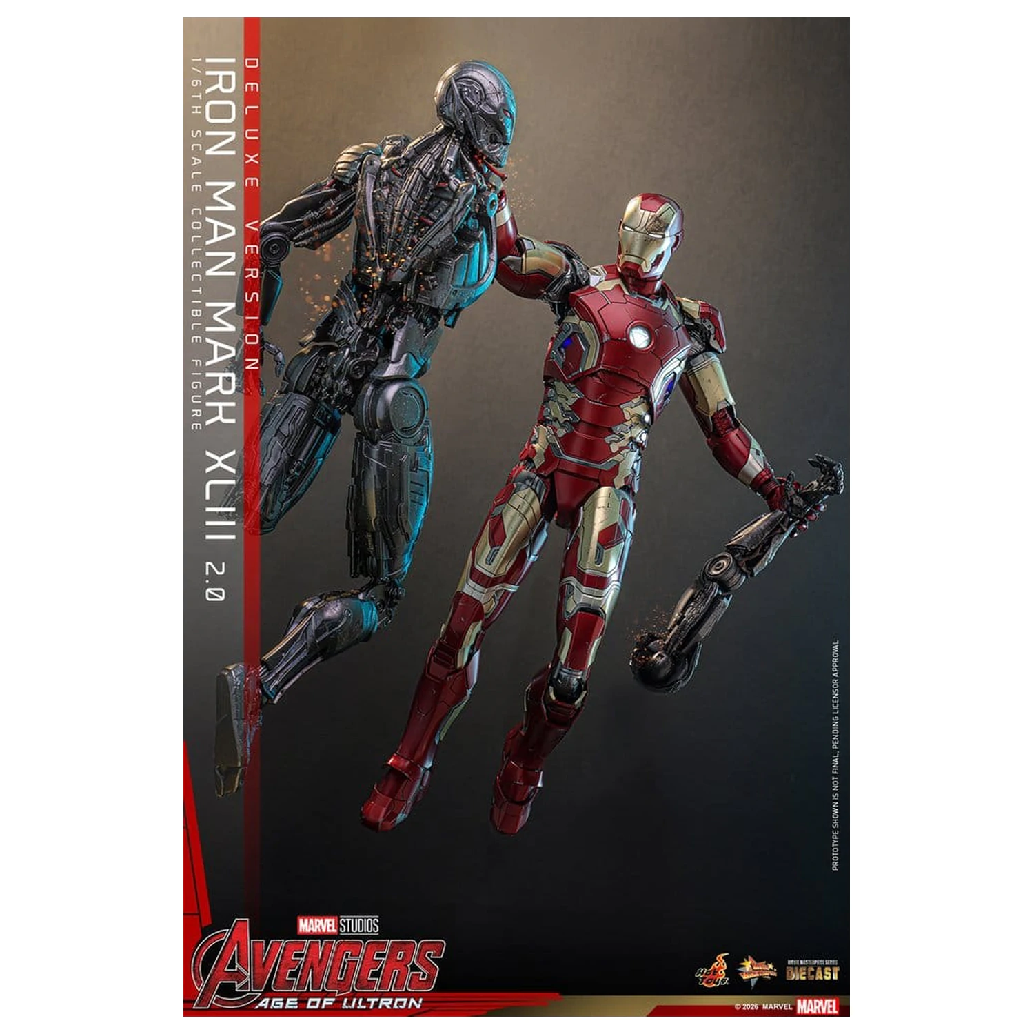 Avengers: Age of Ultron Movie Masterpiece Diecast akcijska figura 1/6 Iron Man Mark XLIII (2.0) (Deluxe verzija) 32 cm fotografija proizvoda
