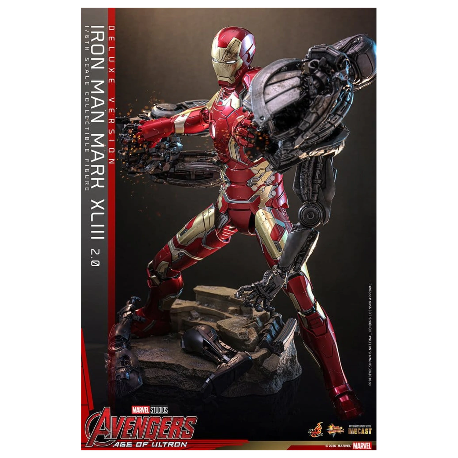 Avengers: Age of Ultron Movie Masterpiece Diecast akcijska figura 1/6 Iron Man Mark XLIII (2.0) (Deluxe verzija) 32 cm fotografija proizvoda