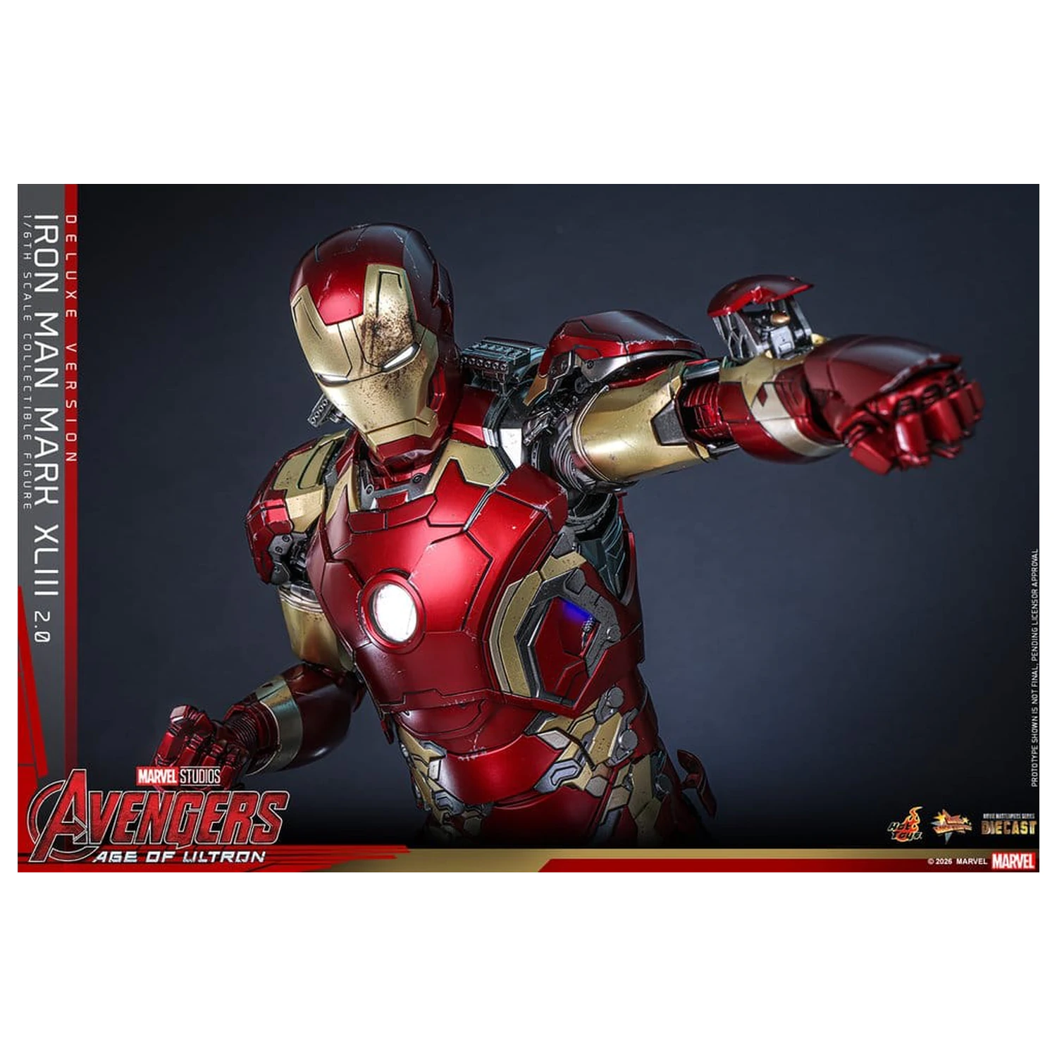 Avengers: Age of Ultron Movie Masterpiece Diecast akcijska figura 1/6 Iron Man Mark XLIII (2.0) (Deluxe verzija) 32 cm fotografija proizvoda