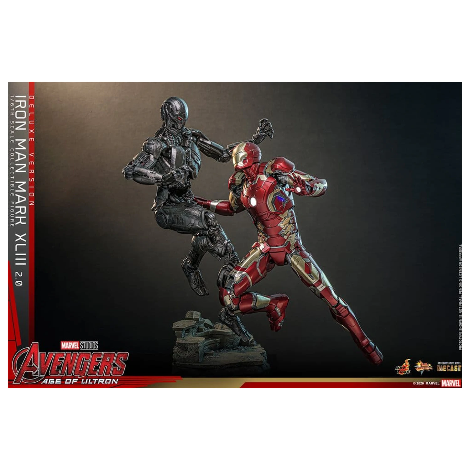 Avengers: Age of Ultron Movie Masterpiece Diecast akcijska figura 1/6 Iron Man Mark XLIII (2.0) (Deluxe verzija) 32 cm fotografija proizvoda
