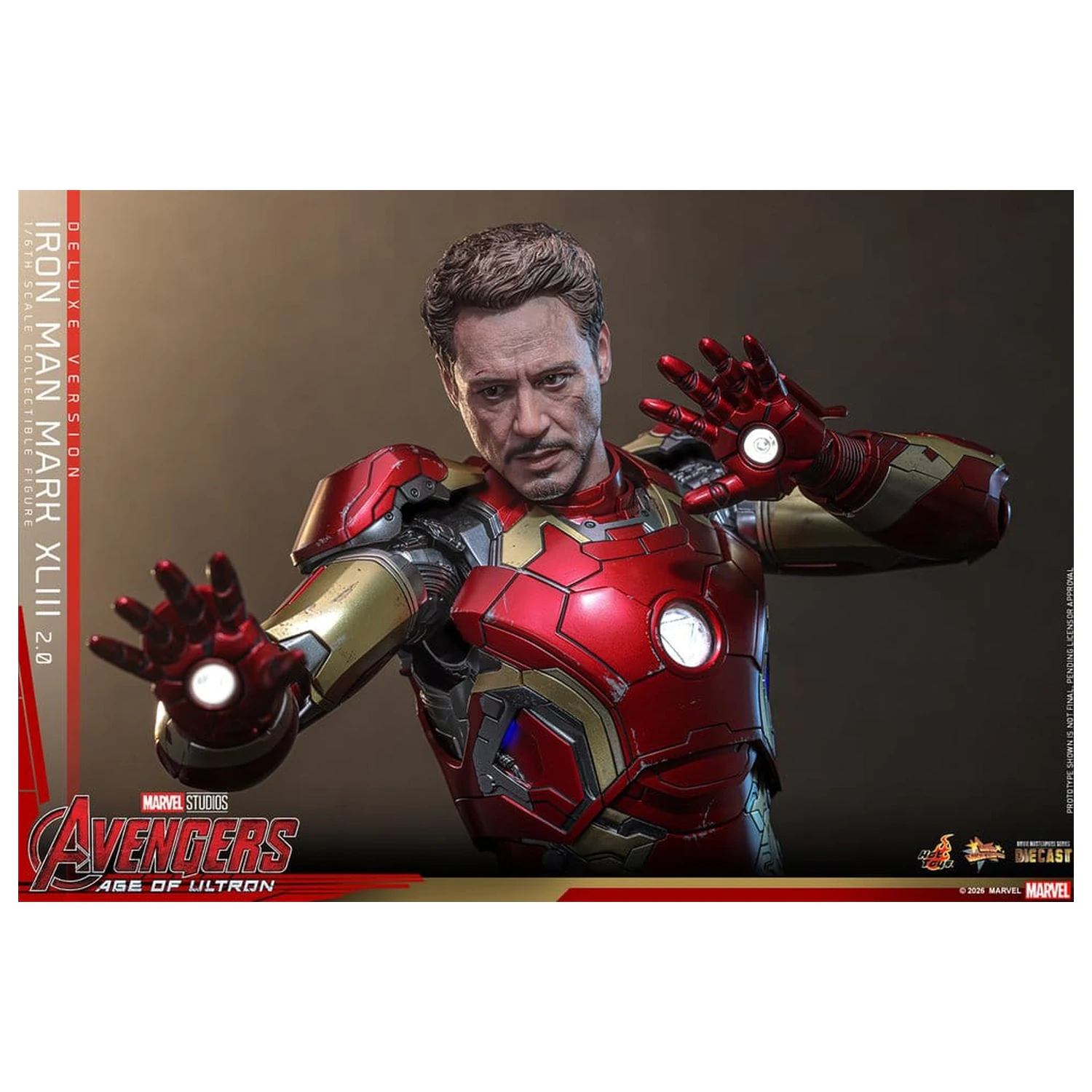 Avengers: Age of Ultron Movie Masterpiece Diecast akcijska figura 1/6 Iron Man Mark XLIII (2.0) (Deluxe verzija) 32 cm fotografija proizvoda