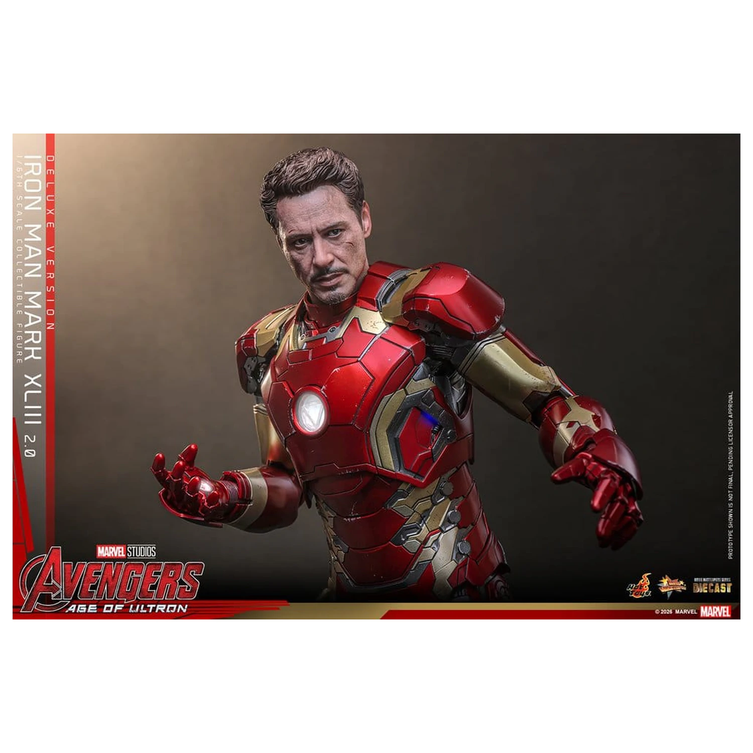 Avengers: Age of Ultron Movie Masterpiece Diecast akcijska figura 1/6 Iron Man Mark XLIII (2.0) (Deluxe verzija) 32 cm fotografija proizvoda