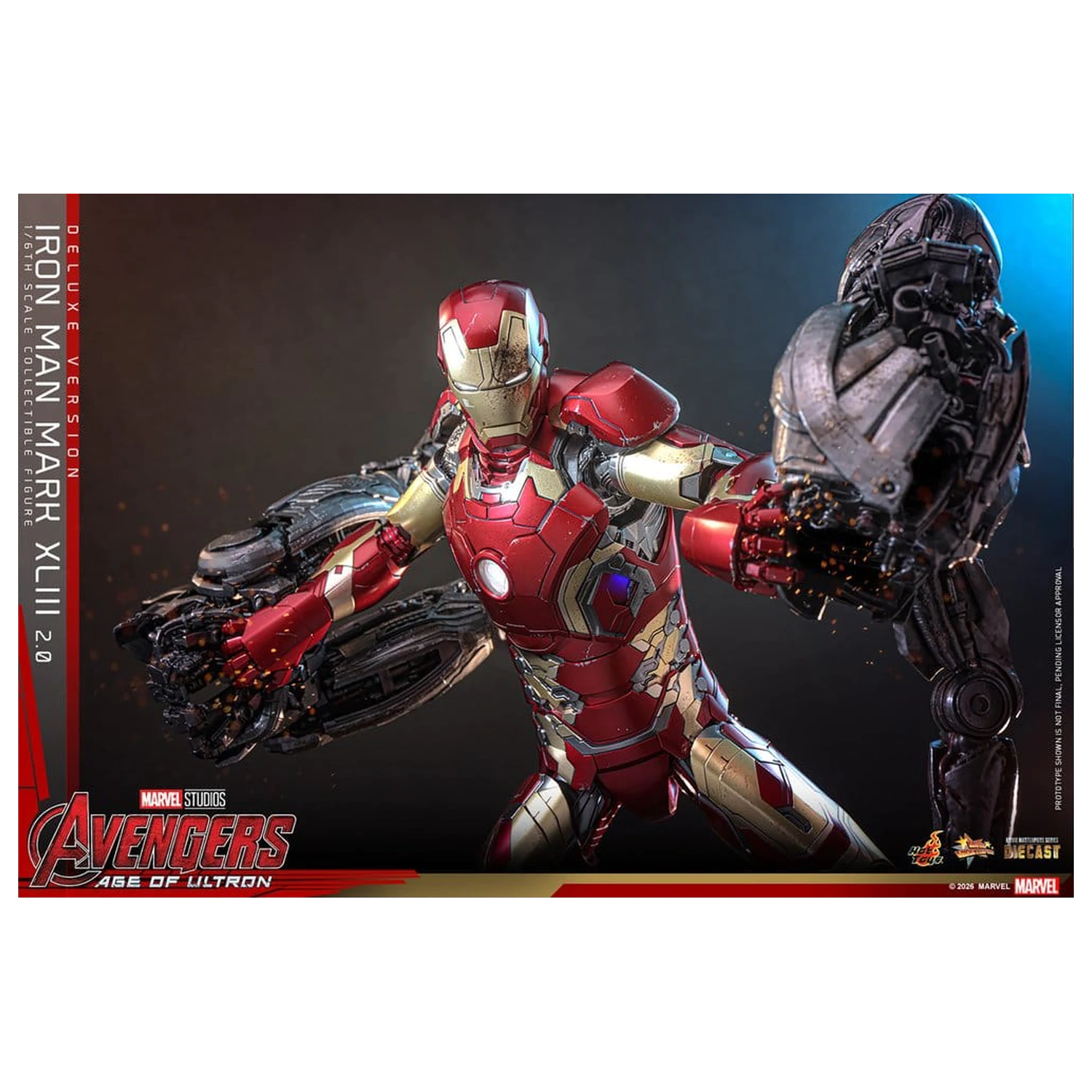 Avengers: Age of Ultron Movie Masterpiece Diecast akcijska figura 1/6 Iron Man Mark XLIII (2.0) (Deluxe verzija) 32 cm fotografija proizvoda