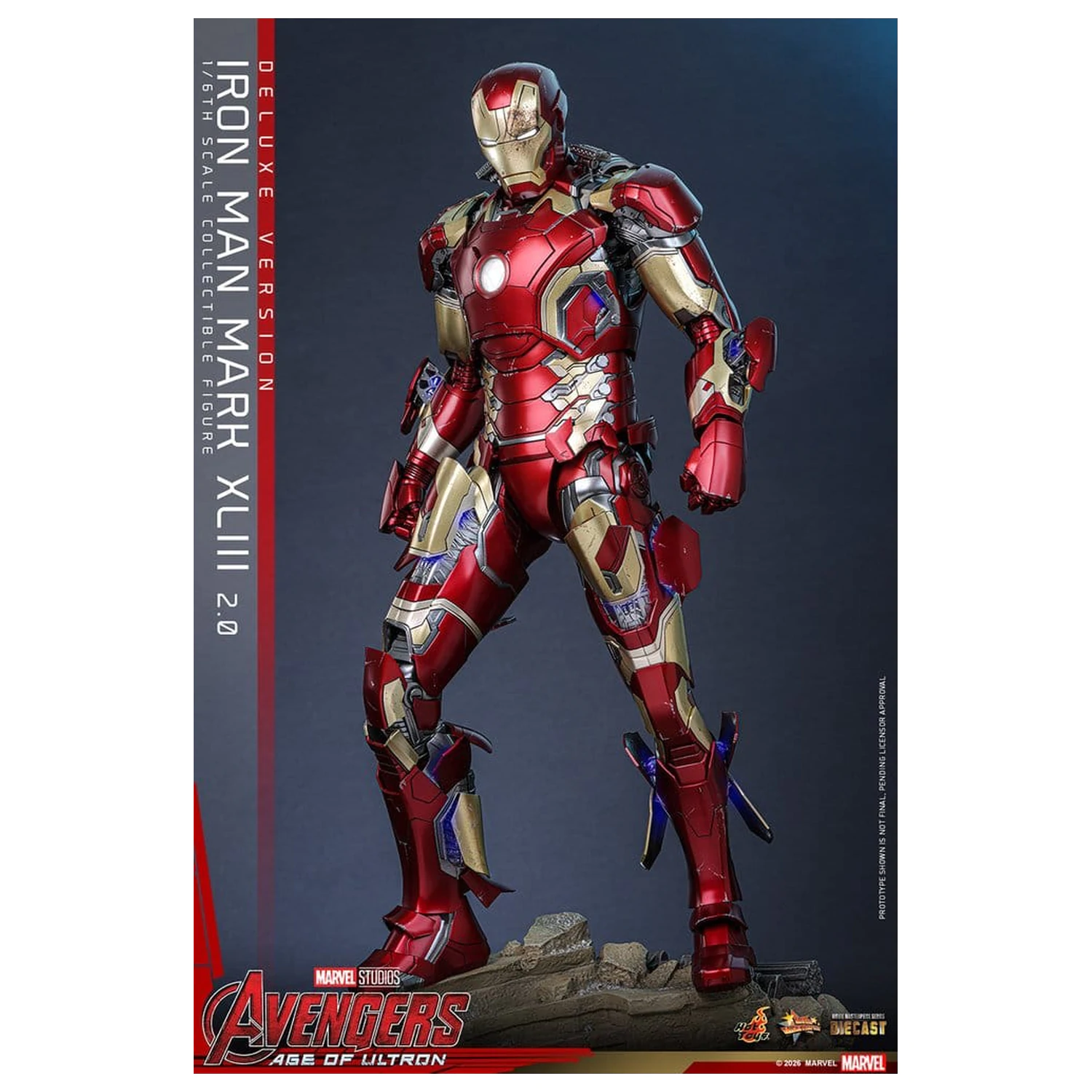 Avengers: Age of Ultron Movie Masterpiece Diecast akcijska figura 1/6 Iron Man Mark XLIII (2.0) (Deluxe verzija) 32 cm fotografija proizvoda