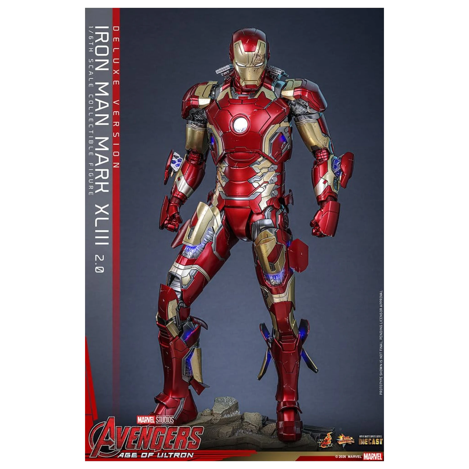 Avengers: Age of Ultron Movie Masterpiece Diecast akcijska figura 1/6 Iron Man Mark XLIII (2.0) (Deluxe verzija) 32 cm fotografija proizvoda