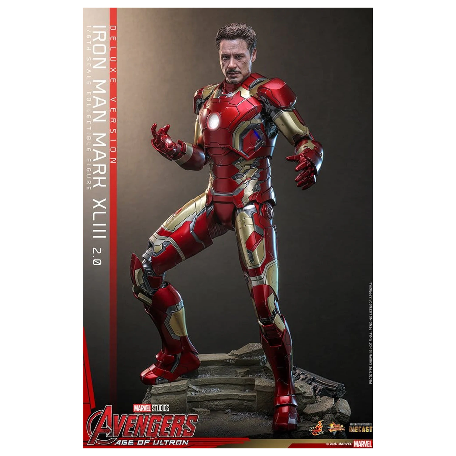 Avengers: Age of Ultron Movie Masterpiece Diecast akcijska figura 1/6 Iron Man Mark XLIII (2.0) (Deluxe verzija) 32 cm fotografija proizvoda