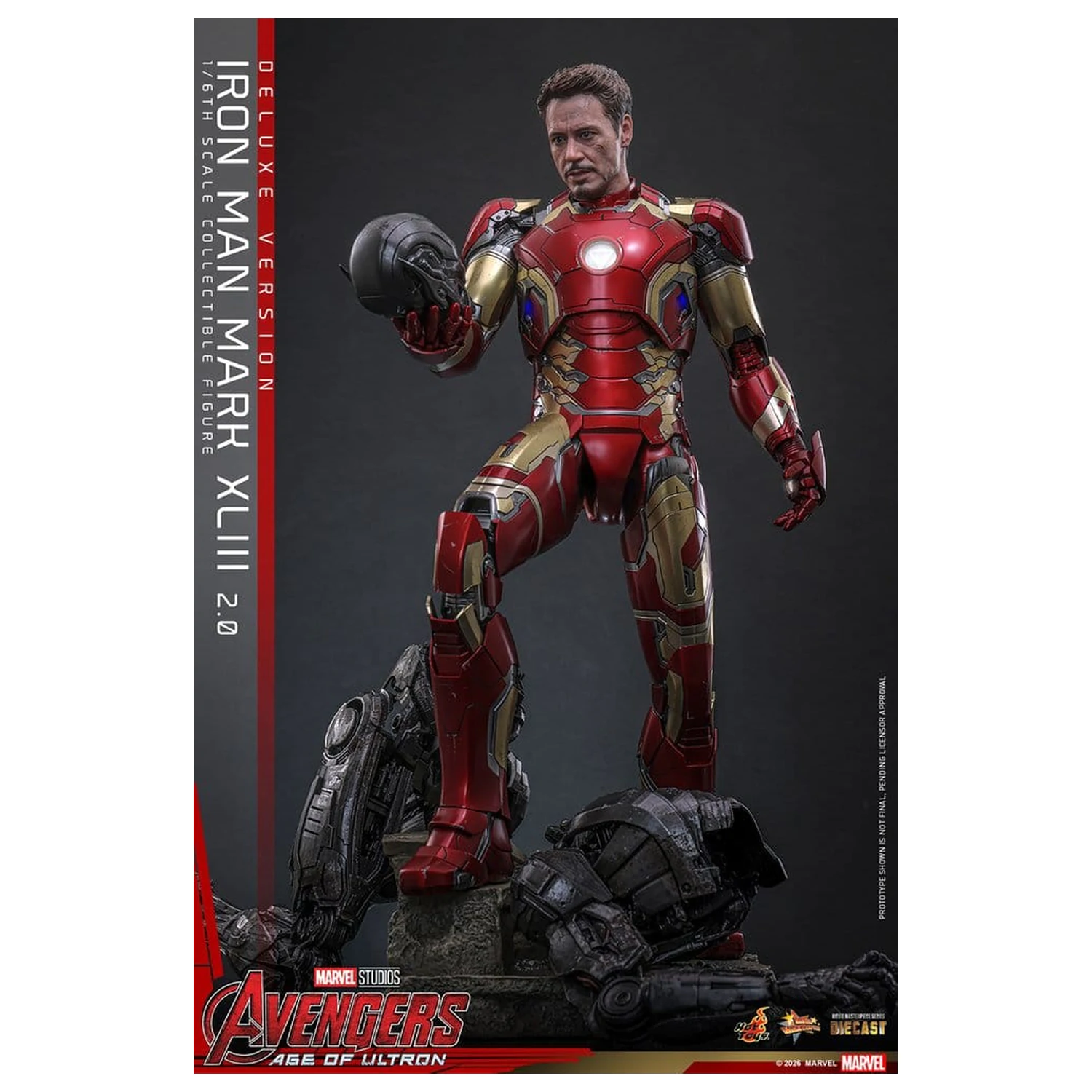 Avengers: Age of Ultron Movie Masterpiece Diecast akcijska figura 1/6 Iron Man Mark XLIII (2.0) (Deluxe verzija) 32 cm fotografija proizvoda