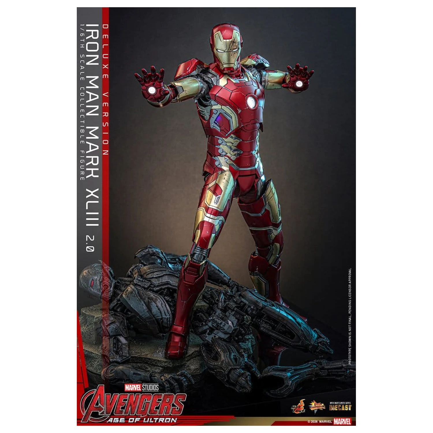 Avengers: Age of Ultron Movie Masterpiece Diecast akcijska figura 1/6 Iron Man Mark XLIII (2.0) (Deluxe verzija) 32 cm fotografija proizvoda