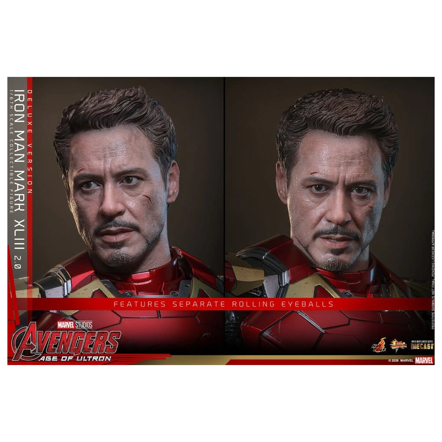Avengers: Age of Ultron Movie Masterpiece Diecast akcijska figura 1/6 Iron Man Mark XLIII (2.0) (Deluxe verzija) 32 cm fotografija proizvoda