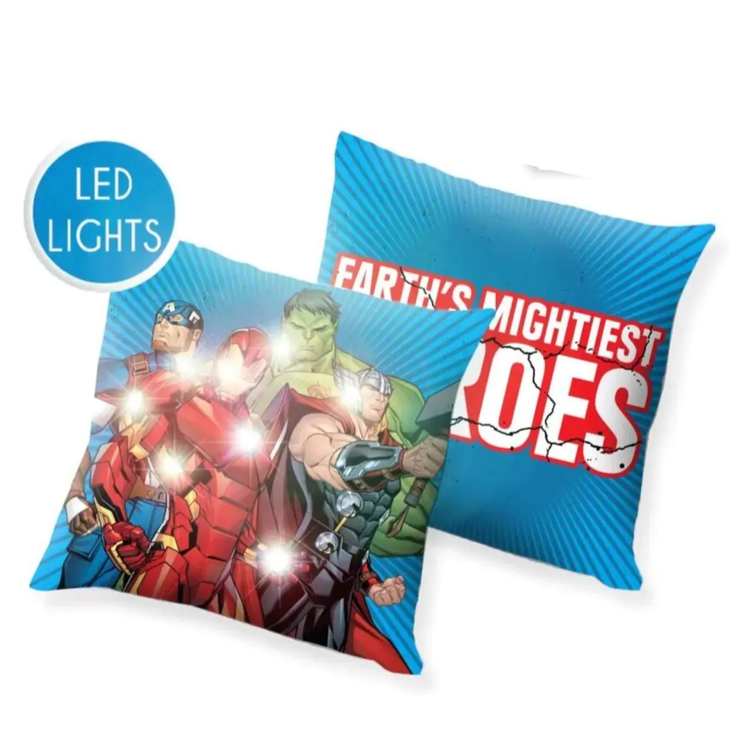 Avengers LED Svjetleći jastuk, Ukrasni jastuk 40*40 cm fotografija proizvoda