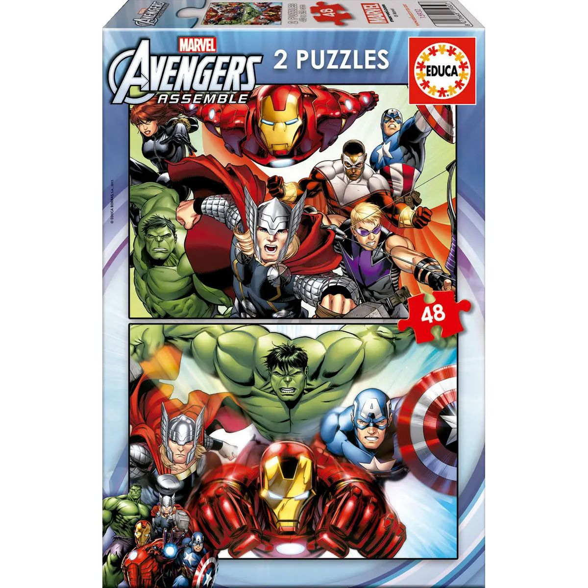 Marvel Avengers puzzle 2x48 komada fotografija proizvoda