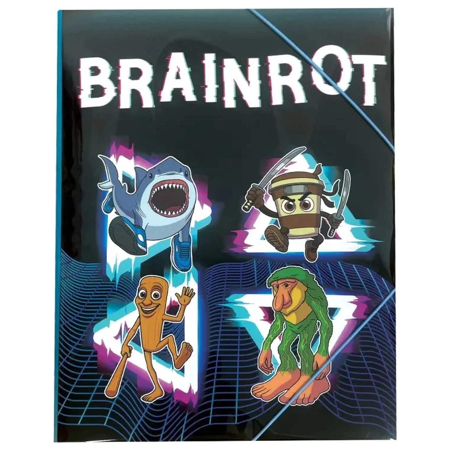 Brainrot Dark A/4 gumeni fascikl fotografija proizvoda