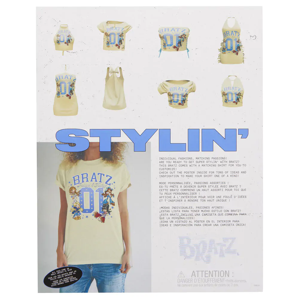 Bratz Stylin Sasha lutka + majica kratkih rukava fotografija proizvoda