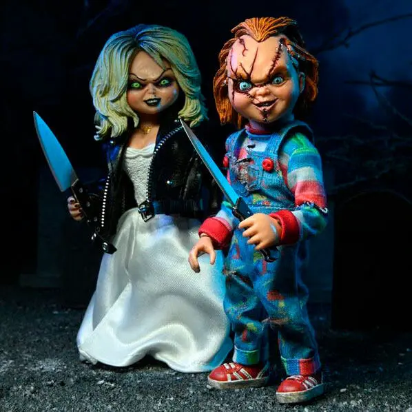 Bride of Chucky Clothed akcijska figura 2-Pack Chucky & Tiffany 14 cm fotografija proizvoda