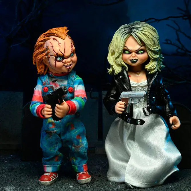 Bride of Chucky Clothed akcijska figura 2-Pack Chucky & Tiffany 14 cm fotografija proizvoda