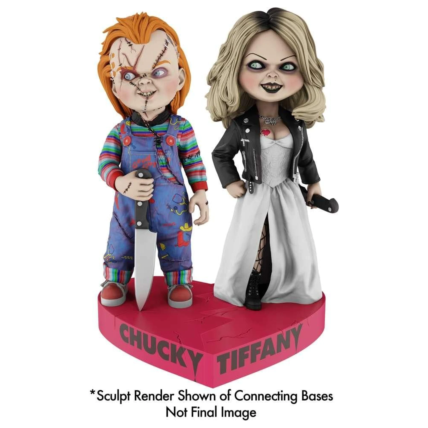 Bride of Chucky Chucky Heart Connect Headknocker 17 cm fotografija proizvoda