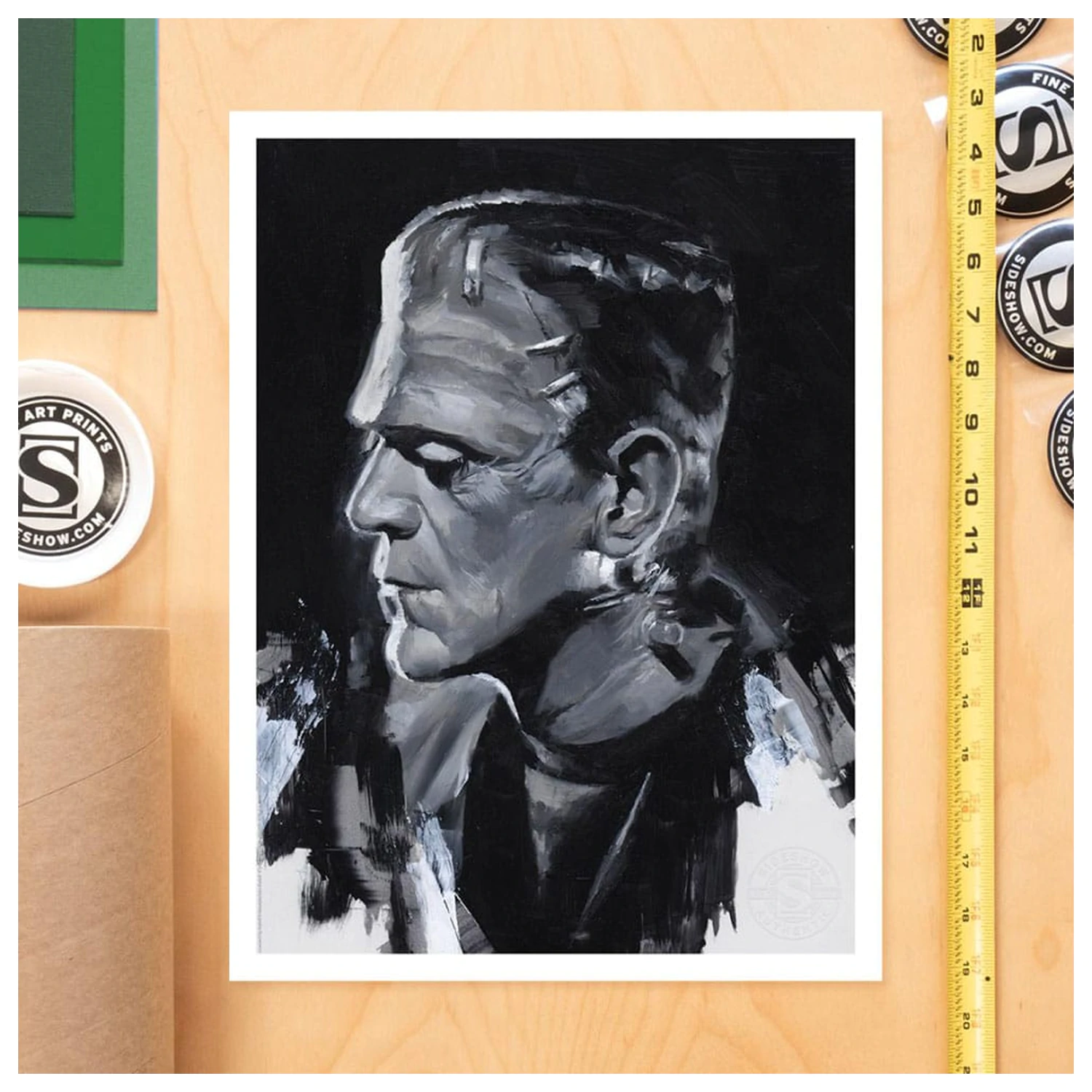 Bride of Frankenstein Art Print Frankenstein by Chris Valentine 41 x 31 cm - neuramljeno fotografija proizvoda