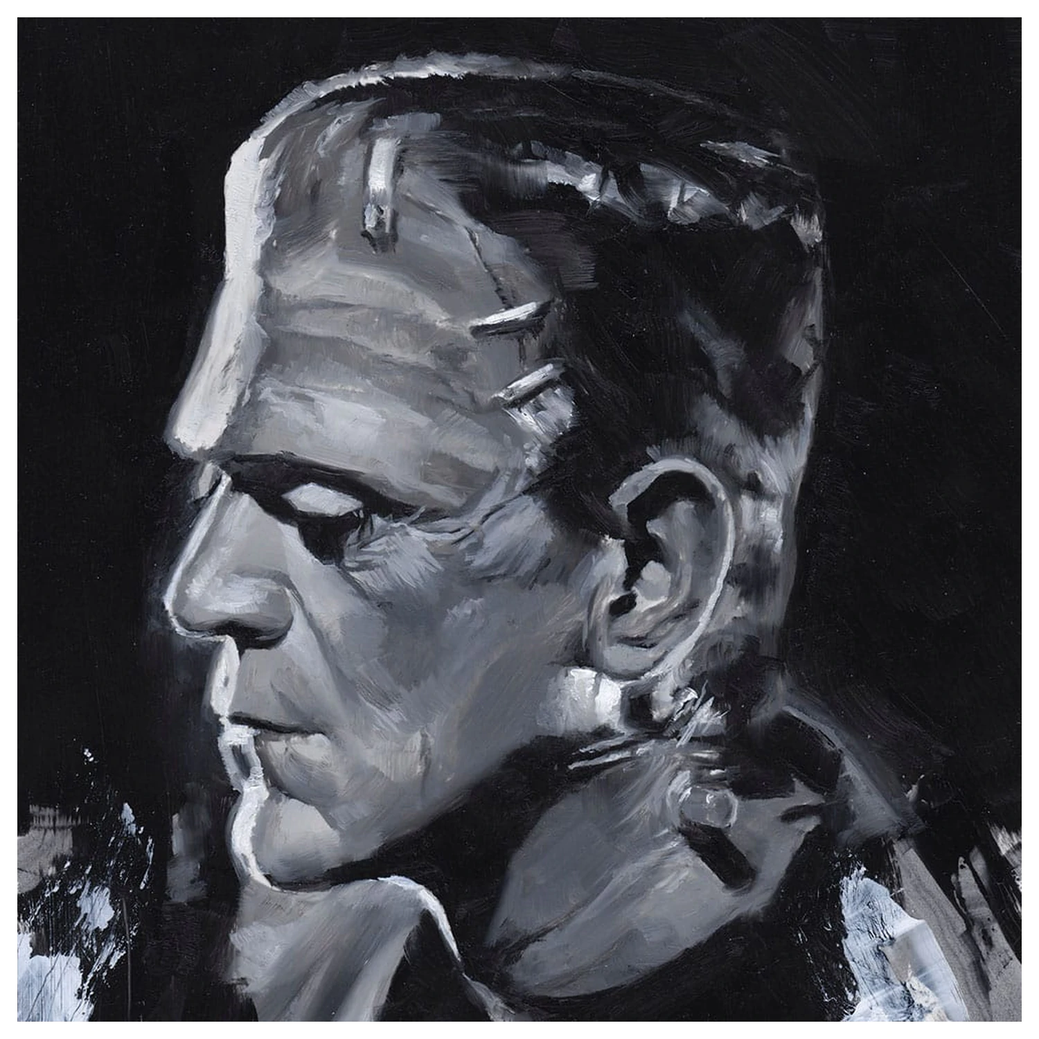 Bride of Frankenstein Art Print Frankenstein by Chris Valentine 41 x 31 cm - neuramljeno fotografija proizvoda