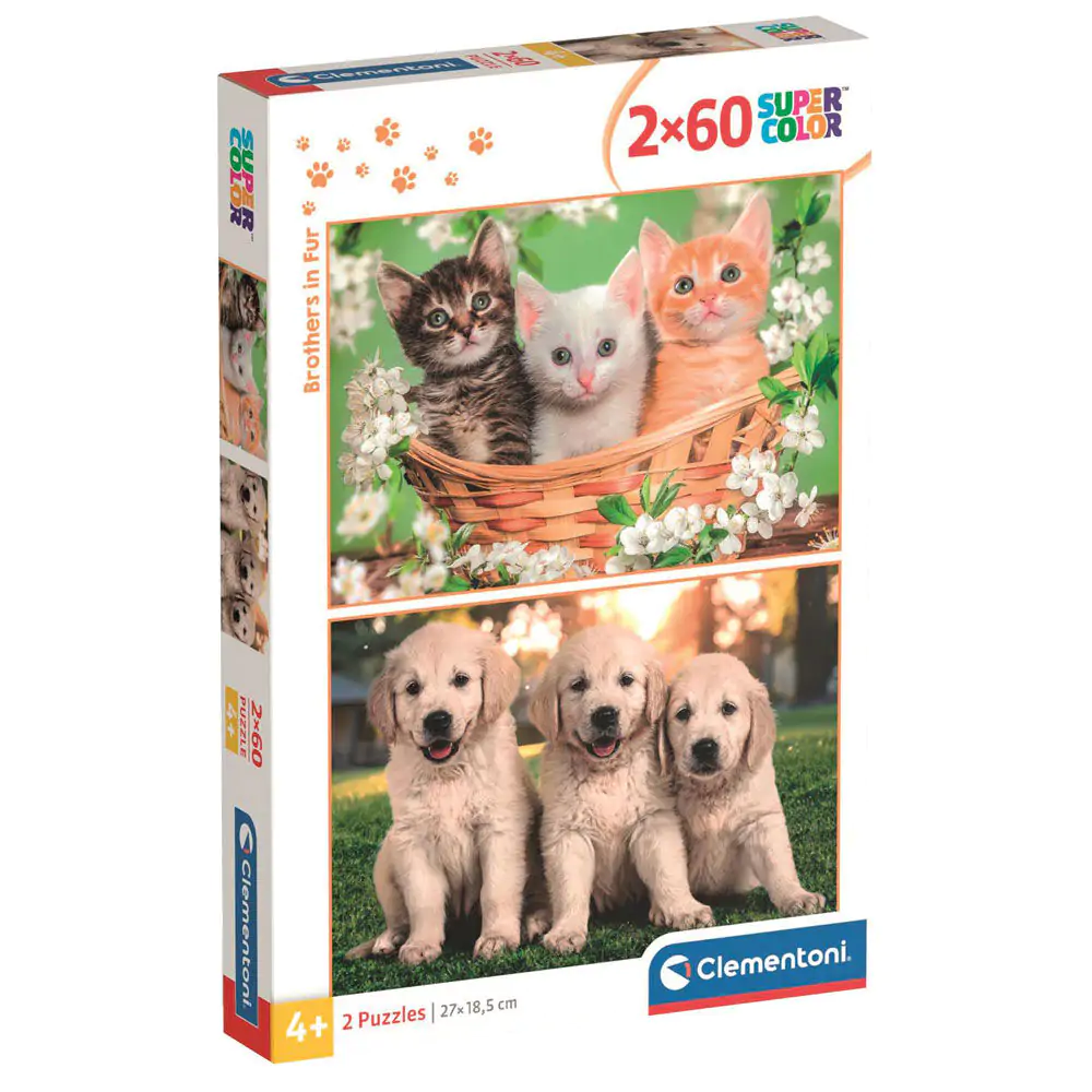 Brothers in Fur puzzle 2 x 60 kom fotografija proizvoda