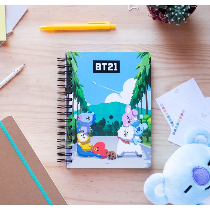 BT21 A5 bilježnica fotografija proizvoda