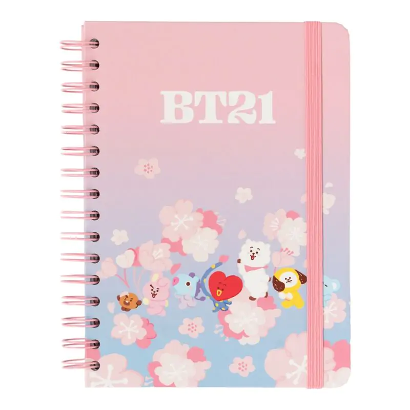 BT21 Sakura A5 bilježnica fotografija proizvoda