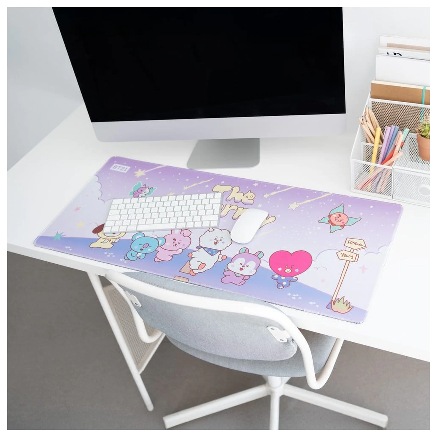 BT21 XL podloga za miš The Journey 80 x 35 cm fotografija proizvoda