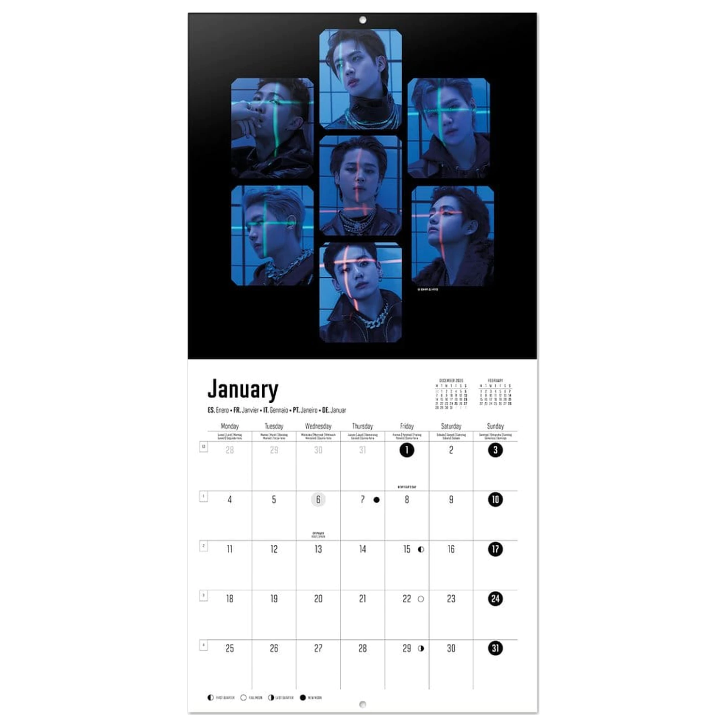 BTS 2027 Zidni kalendar 30 x 30 cm fotografija proizvoda